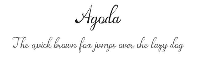 Agoda by Rezastudio — Script Handwritten Font