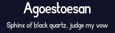 Agoestoesan by Adien Gunarta — Sans Serif Font — thumbnail 2
