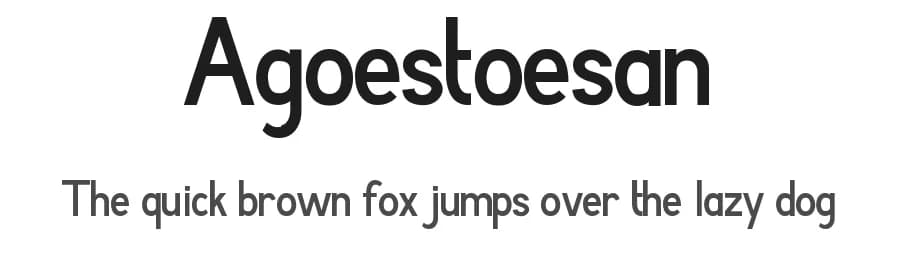 Agoestoesan by Adien Gunarta — Sans Serif Font