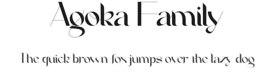 Agoka Family by Delipensil — Sans Serif Font
