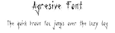 Agresive Font by Juan Martín  Romaris — Script Handwritten Font — thumbnail 1