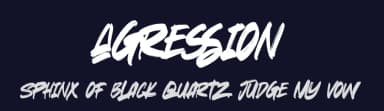 Agression by Gassstype — Script Handwritten Font — thumbnail 2
