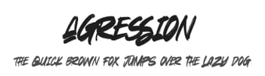 Agression by Gassstype — Script Handwritten Font — thumbnail 1