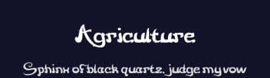Agriculture by weknow — Script Handwritten Font — thumbnail 2