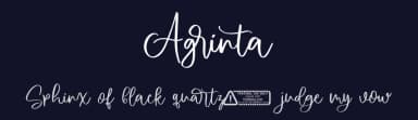 Agrinta by Kong Font — Script Handwritten Font — thumbnail 2