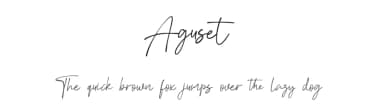 Aguset by StringLabs Creative Studio — Script Handwritten Font — thumbnail 1