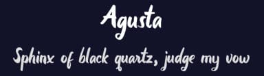 Agusta by Ikrar Bey Khubaib — Script Handwritten Font — thumbnail 2