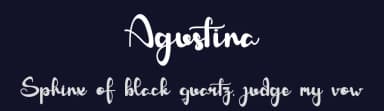 Agustina by Harjuno Kristanto — Script Handwritten Font — thumbnail 2
