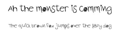 Ah the monster is comming by Maria C — Script Handwritten Font — thumbnail 1