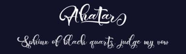 Ahatar by Typhoon Type - Suthi Srisopha — Script Handwritten Font — thumbnail 2