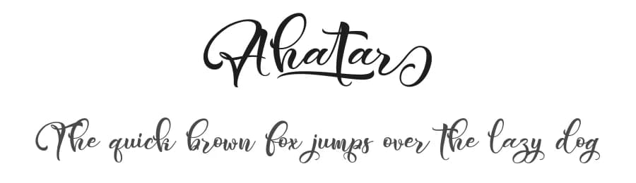 Ahatar by Typhoon Type - Suthi Srisopha — Script Handwritten Font