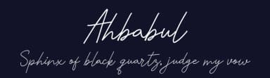 Ahbabul by Gagegostyle — Script Handwritten Font — thumbnail 2