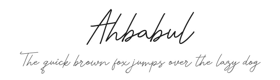 Ahbabul by Gagegostyle — Script Handwritten Font
