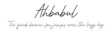 Ahbabul by Gagegostyle — Script Handwritten Font — thumbnail 1