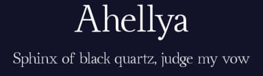 Ahellya by Dmitry Barsukov — Serif Font — thumbnail 2