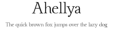Ahellya by Dmitry Barsukov — Serif Font — thumbnail 1