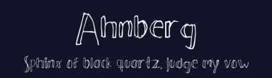 Ahnberg by MillaN — Script Handwritten Font — thumbnail 2