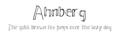 Ahnberg by MillaN — Script Handwritten Font — thumbnail 1