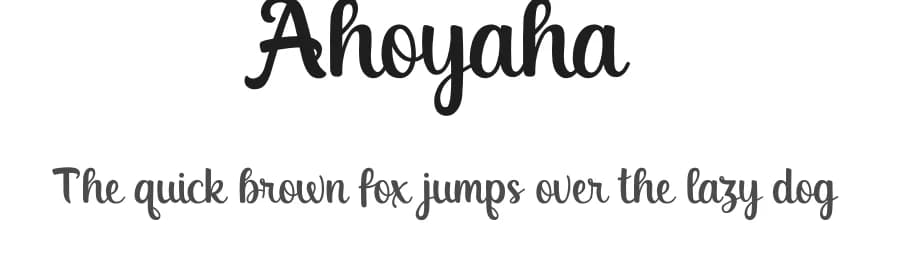 Ahoyaha by Emanes Dsign — Script Handwritten Font