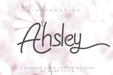 Ahsley Font by Eldertype Studio — Script Handwritten Font — thumbnail 1
