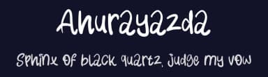 Ahurayazda by Muharima Rasyid — Script Handwritten Font — thumbnail 2