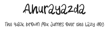 Ahurayazda by Muharima Rasyid — Script Handwritten Font — thumbnail 1