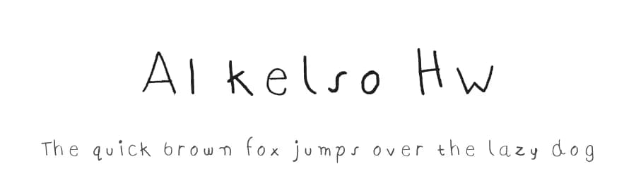 AI kelso HW by Ritchtype — Script Handwritten Font