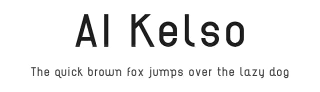 AI Kelso by Ritchtype — Sans Serif Font