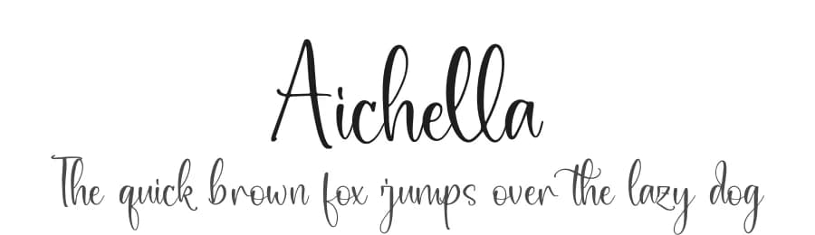 Aichella by Integritype Studio — Script Handwritten Font