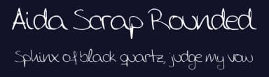 Aida Scrap Rounded by Aida García — Script Handwritten Font — thumbnail 2
