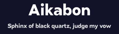 Aikabon by Aleksey Ryabov — Sans Serif Font — thumbnail 2