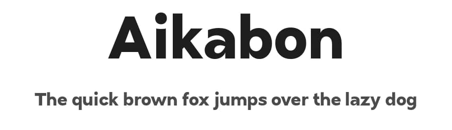 Aikabon by Aleksey Ryabov — Sans Serif Font — preview 1