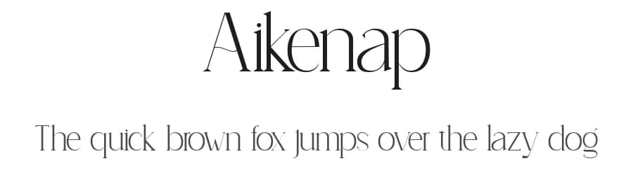 Aikenap by Muksal Creative — Serif Font