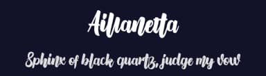 Aillanetta by Minetype Studio — Script Handwritten Font — thumbnail 2