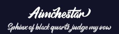 Aimchestar by FHFont — Script Handwritten Font — thumbnail 2