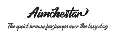 Aimchestar by FHFont — Script Handwritten Font — thumbnail 1