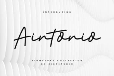Aintonio Font by Dierstudio — Script Handwritten Font — thumbnail 1