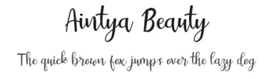 Aintya Beauty by Reguler Studio — Script Handwritten Font — thumbnail 1