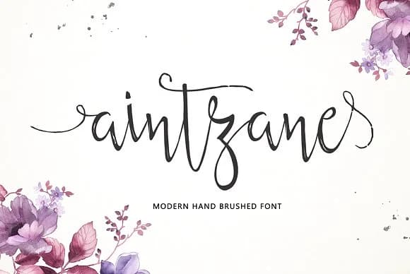 Aintzane Font by Area Type — Script Handwritten Font