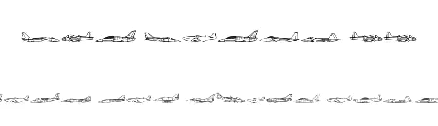 Air Force II by Iconian Fonts — Dingbats Font