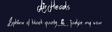 Air Heads by JSH creates — Script Handwritten Font — thumbnail 2