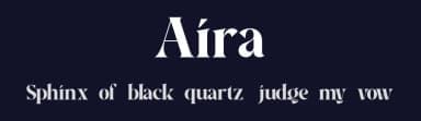 Aira by roomspace creative lab — Serif Font — thumbnail 2