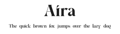 Aira by roomspace creative lab — Serif Font — thumbnail 1