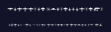 Aircraft Identification by Glyphcraft — Dingbats Font — thumbnail 2