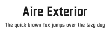 Aire Exterior by Jayvee Enaguas — Sans Serif Font — thumbnail 1