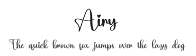 Airy by Scratchones — Script Handwritten Font — thumbnail 1