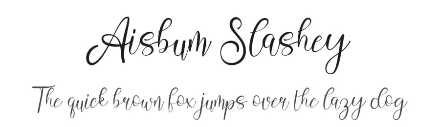 Aisbum Slashey by StringLabs Creative Studio — Script Handwritten Font