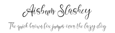 Aisbum Slashey by StringLabs Creative Studio — Script Handwritten Font — thumbnail 1