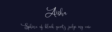 Aisha by Toko Laris Djaja — Script Handwritten Font — thumbnail 2