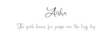 Aisha by Toko Laris Djaja — Script Handwritten Font — thumbnail 1